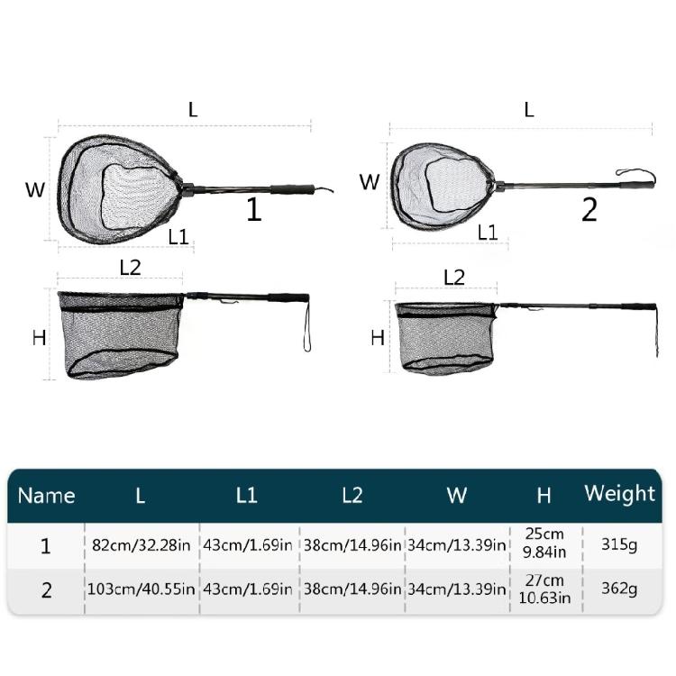  Telescoping Fishing Net Aluminum Alloys Foldable Landing Net Light weight Telescopic Fishing Net Easy to Use