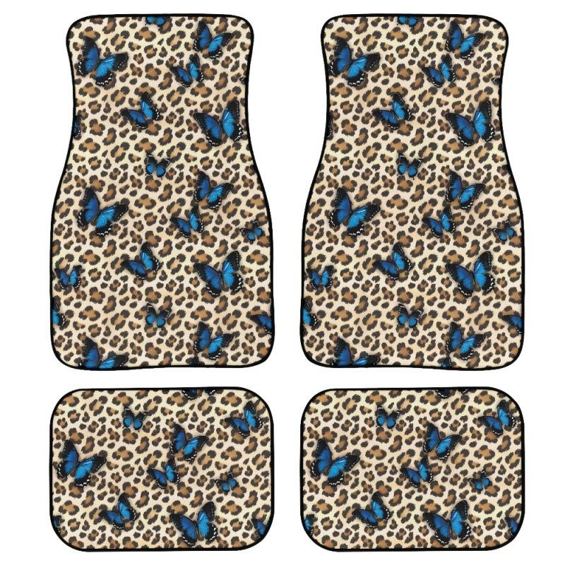 Butterfly Full Print Car Floor Mat Four-Piece Floor Mat Car Truck Universal