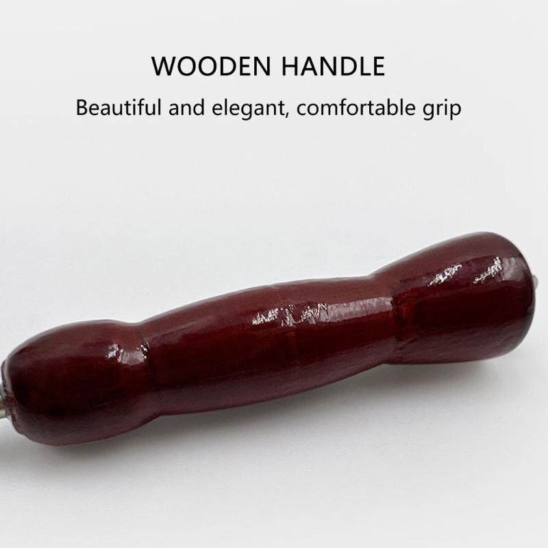 Sea Fishing Jig Hook Repair Tool Squid Jig Hook Adjuster Squid Hook Reshaping Tune Hook Straightener with Wood Handle