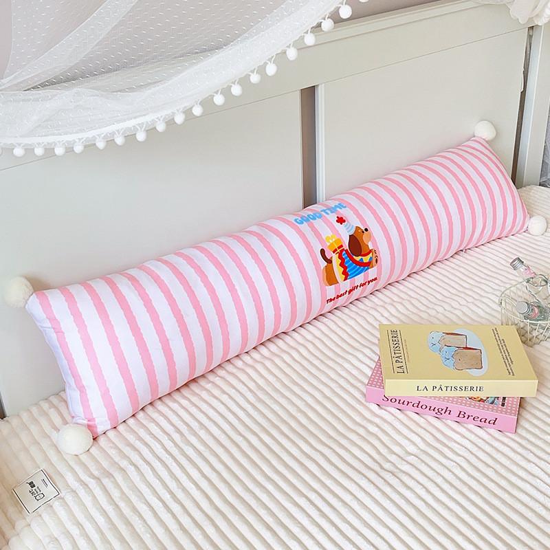 Мультяшная такса полосатая хлопковая подушка для кровати со съемной наволочкой для спящих на боку 85cm розовый