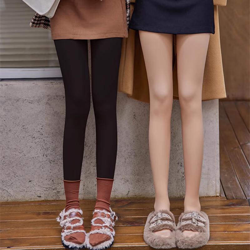 Langsasha Plus Size Thermal Bare Leg Effect Tights