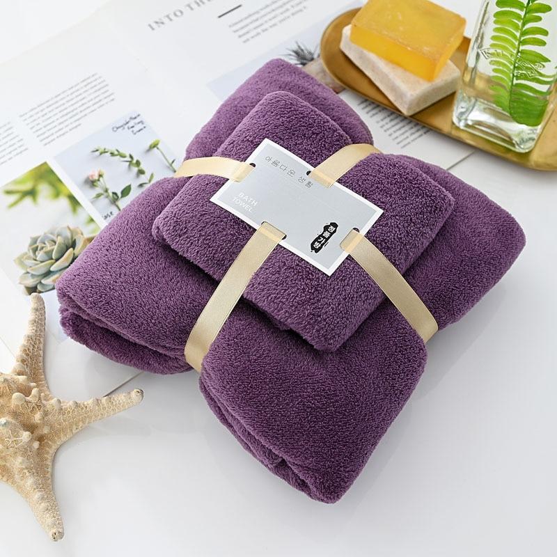 Koralowy aksamitny zestaw ręczników ręcznik kąpielowy gospodarstwa domowego duży rozmiar pochłaniający wodę szybkoschnący ręcznik plażowy do pływania akcesoria łazienkowe