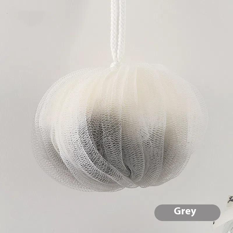 Soft Bath Scrub Bath Ball Body Clean Bath Puff Bathroom Supplies Pumpkin Shape Scrubbing Bubble Shower Mesh Sponge Back Brush