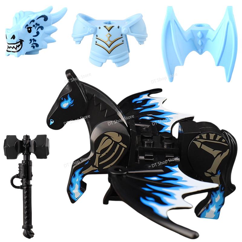 QQ04-7 Dragon Knights Heavy armor Bricks Assemble Building Blocks Action Figures accessories bricks Model Toys Christmas Gifts