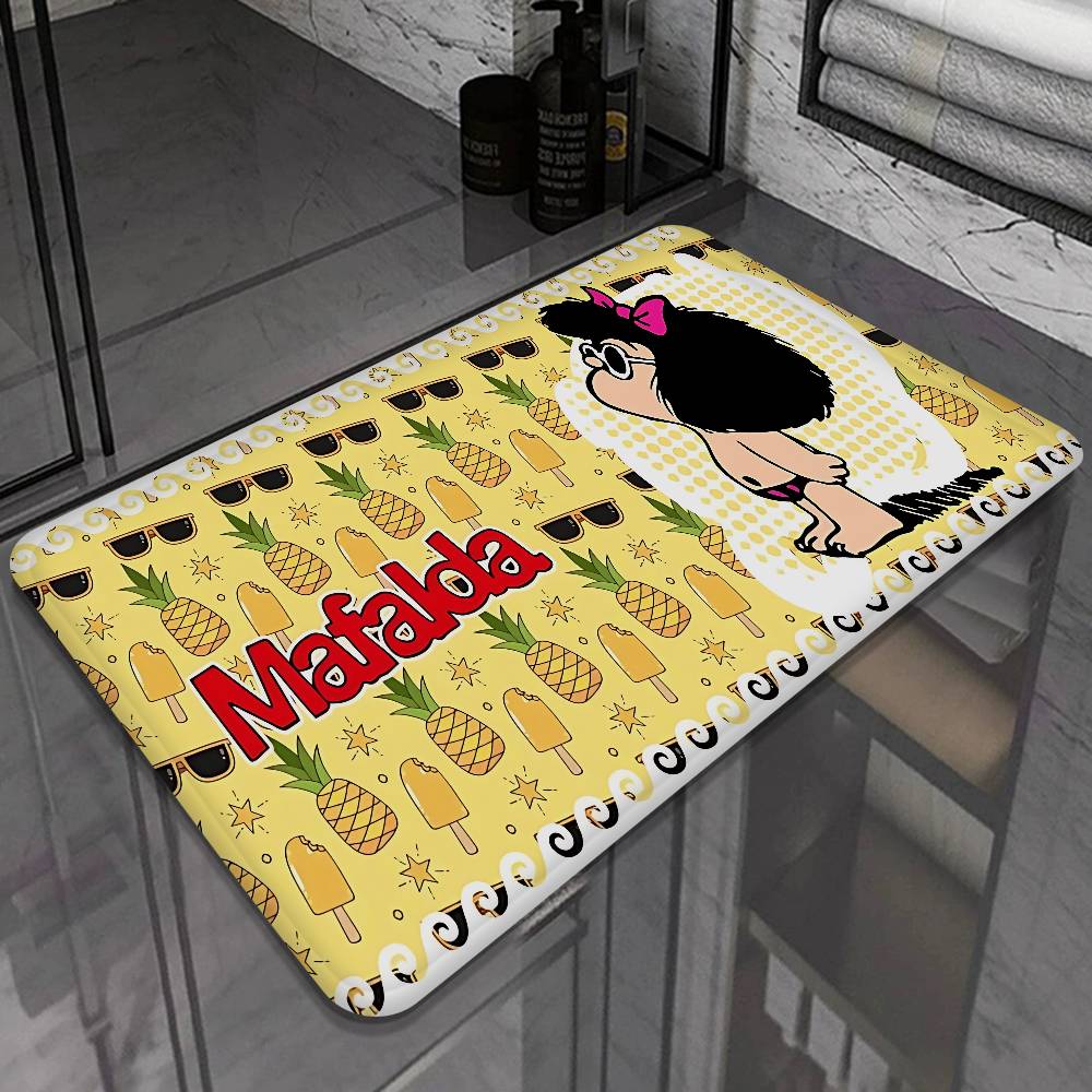 M-Mafalda Cartoon Room Mats Retro Multiple Choice Living Room Kitchen Rug Non-Slip Welcome Rug