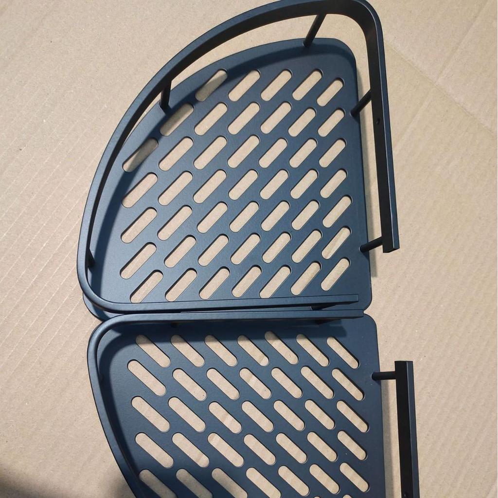 White No-Punch Corner Bathroom Storage Rack Organizer