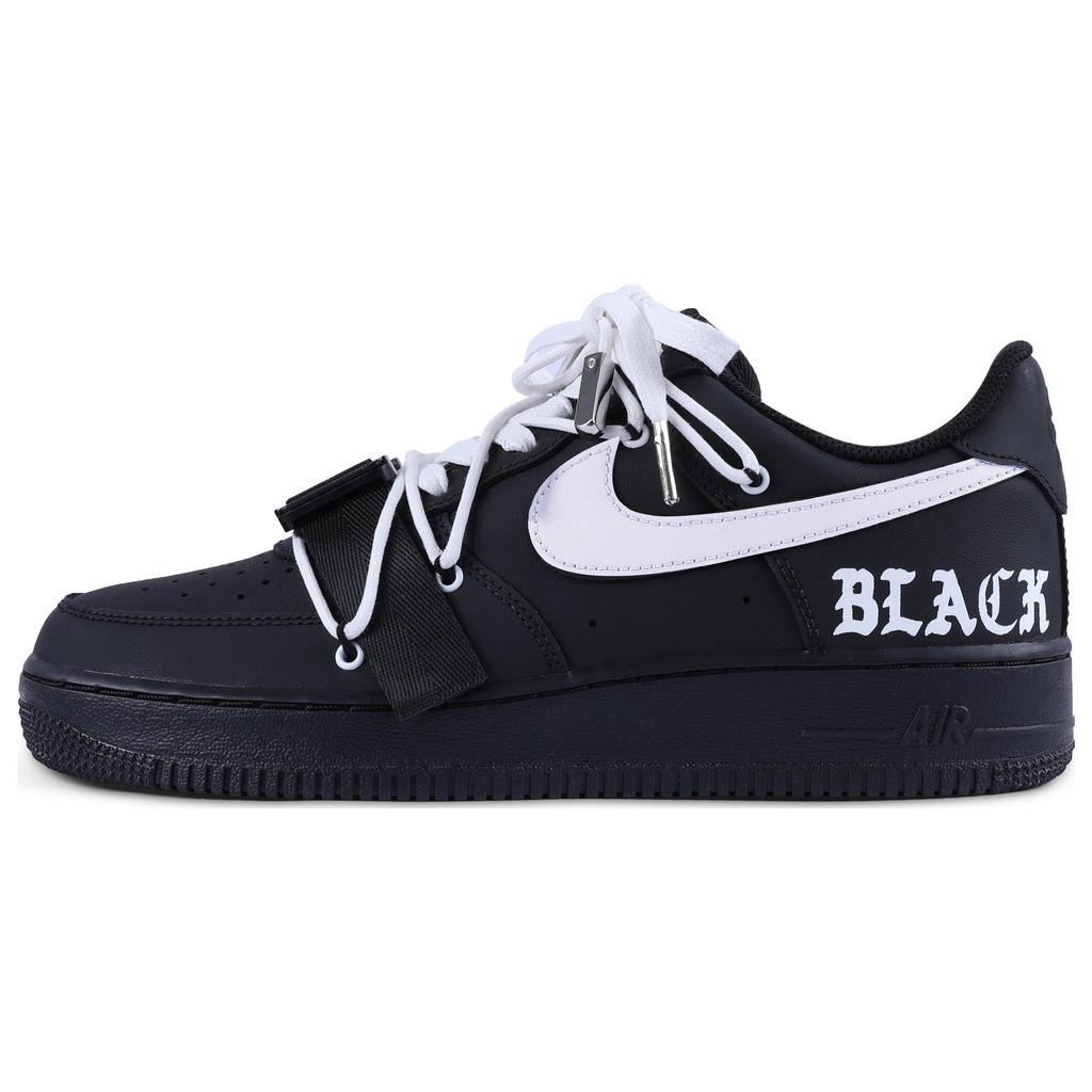 Nike Air Force 1 Abrasion Resistant Balance Abrasion Resistant Balance Low top Skateboard Shoes Unisex Black White CW2288-001(Team55-S-BOX)