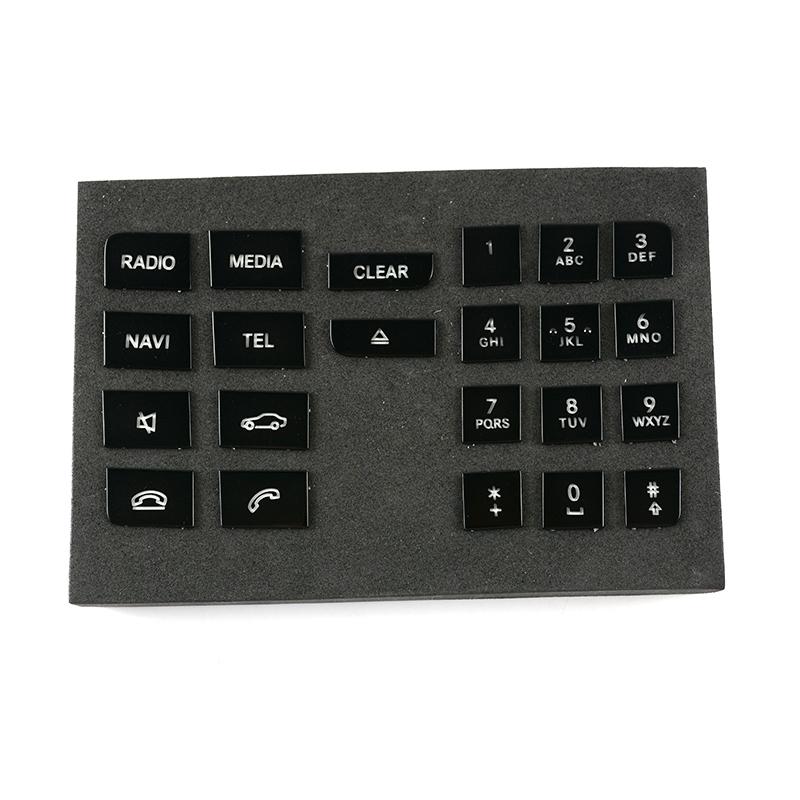 For Mercedes Benz CLS W218 GLA X156 2014-2016 Car Central Control Multimedia CD Button Cover Black Stickers Interior Accessories