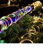 Solar LED Colorful Tube String Lights - Waterproof Courtyard & Garden Decoration