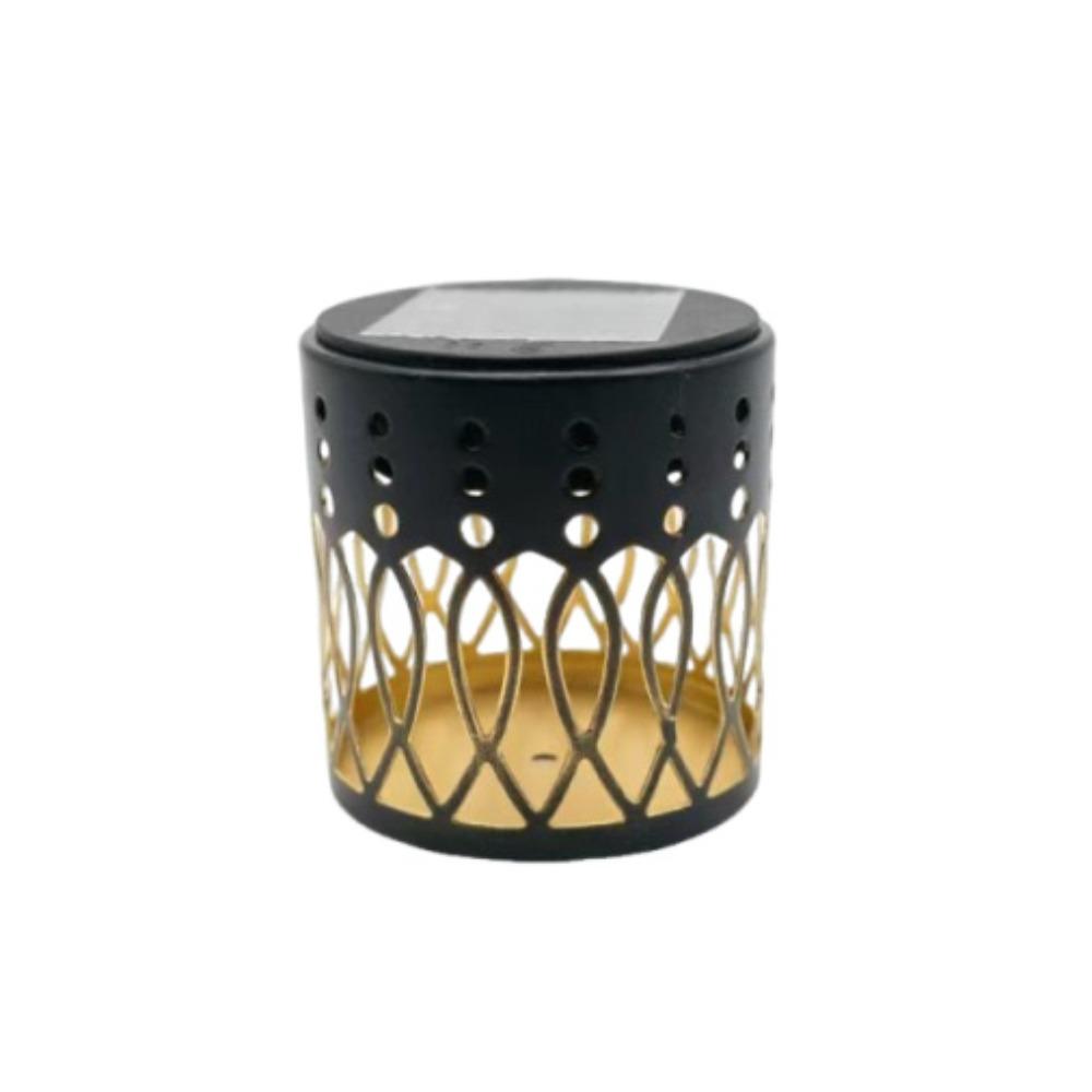 Hollow Solar Projection Lamp Flower Design Wall Mount Lamp Practical Outdoor Garden Light House