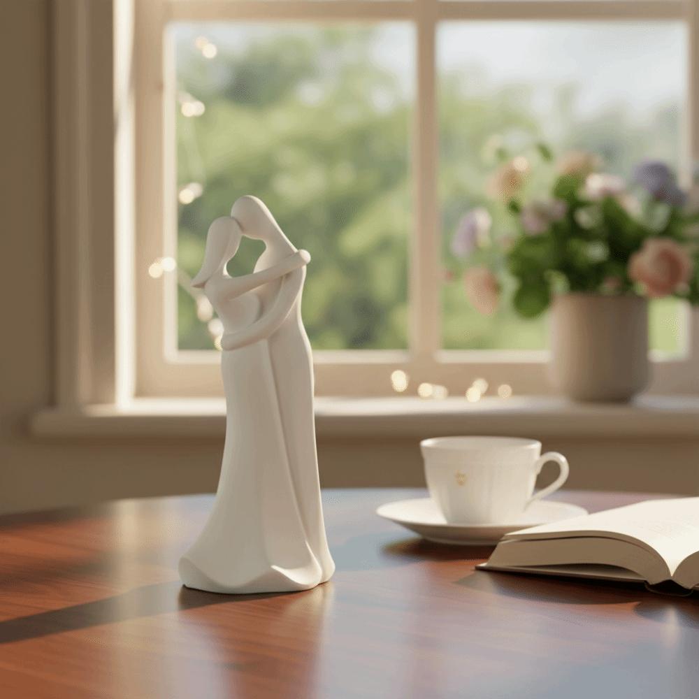 Artistic Design Ceramic Couple Ornaments Nordic Modern Style Wine Cabinet Accessories  Gift Giving