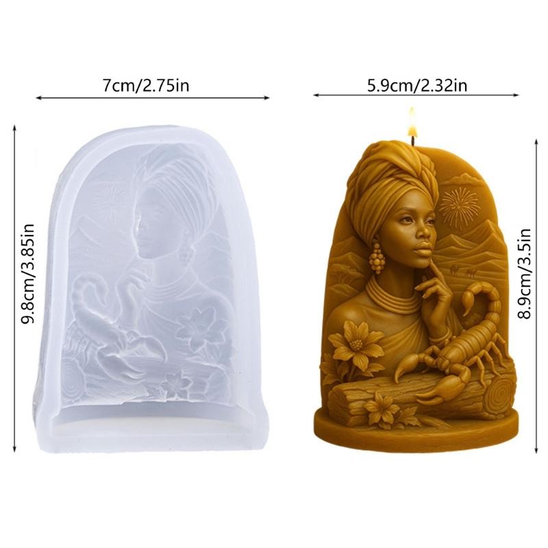 Sturdy Silicone Mould For Creating Beautiful Desert Queen Themed Aromatherapys Candle