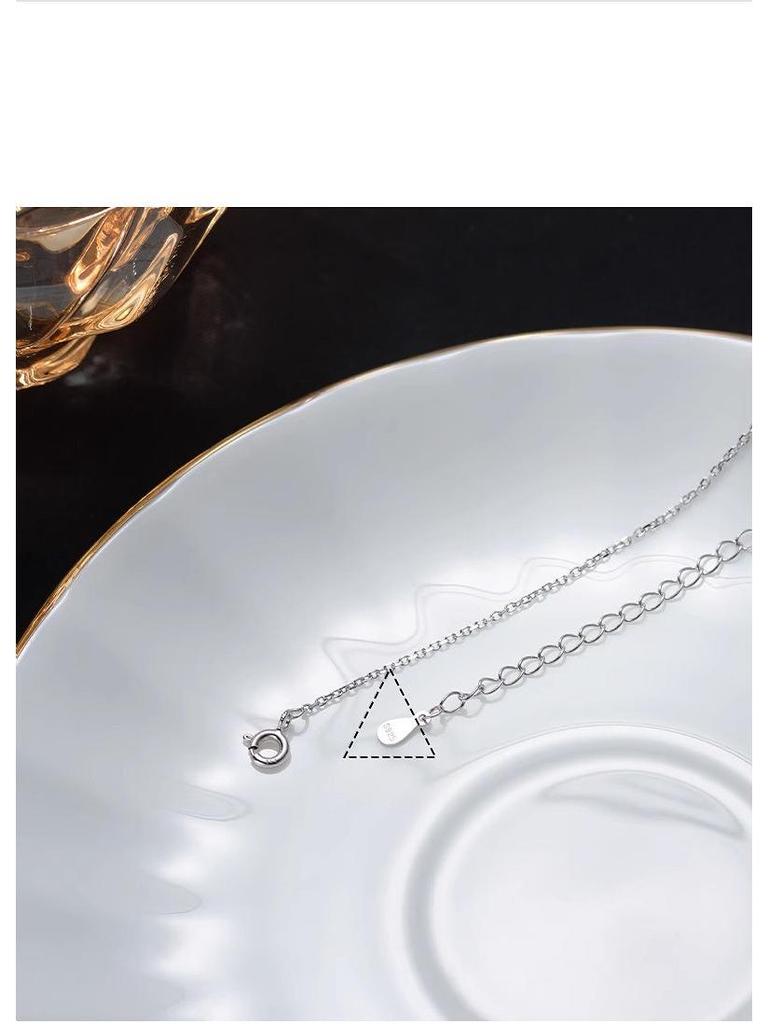 Sterling Silver 925 Sika Pearl Tassel Necklace - Elegant Women's High-End Clavicle Chain