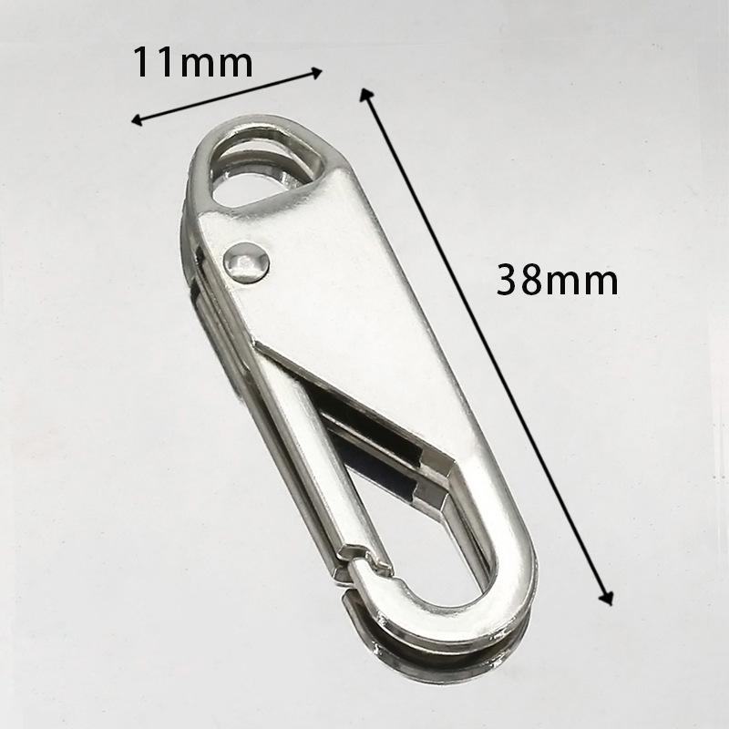 Detachable Metal Zipper Pull for Bags and Clothing