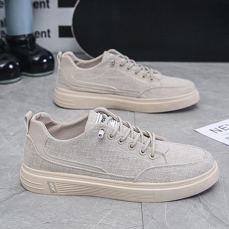 Men Shoes New Breathable Canvas Shoes Flats Sport Sneakers Fashion Men Casual Walking Running Shoes