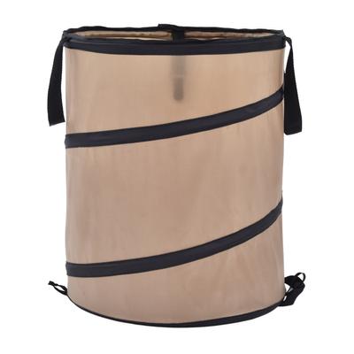 37.8L Collapsible Leaf Trash Can Reinforced Steel Spring Oxford Cloth Collapsible Container Small