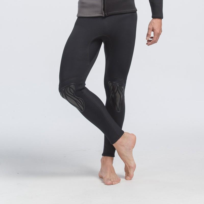 5mm Thick Wetsuit Diving Surfing Snorkeling Winter Swimming Mens Long Sleeve Pants Separated Rash Guard