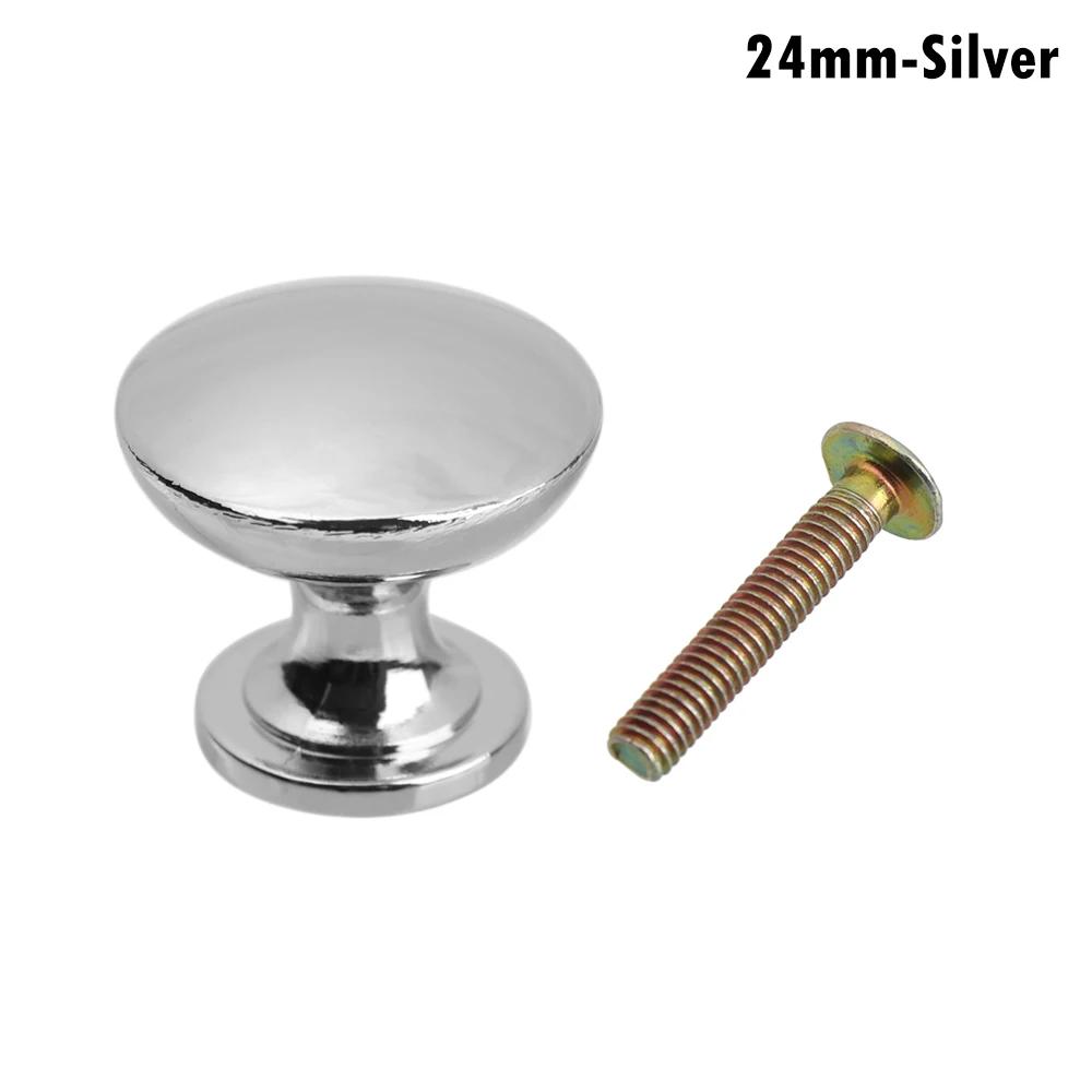 Round Alloy Cabinet Handles Knobs Kitchen Cupboard Door Wardrobe Pulls Drawer Furniture Hardware Fittings