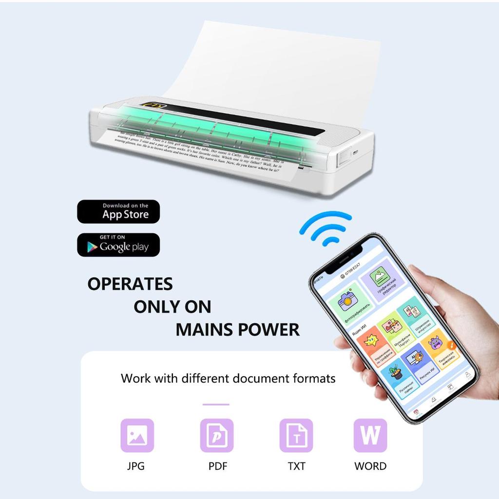 Tragbarer Mini-Fotodrucker ohne Tinte