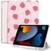 Protective Case - E.F.Connection - iPad 10.2" - Shockproof - Strawberry Pattern - Magnetic Flap