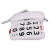 Big Button Phone Simple Classic Adjustable Volume Home Landline Phones for Seniors White