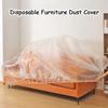 Transparent Disposable Dust Covers Elastic Waterproof Dust-proof Cover All Wrapped Drawstring Dustproof Film