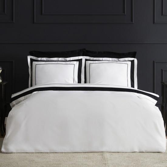 

Комплект двойных атласных пододеяльников Karaca Home Coll Charlotte, белый