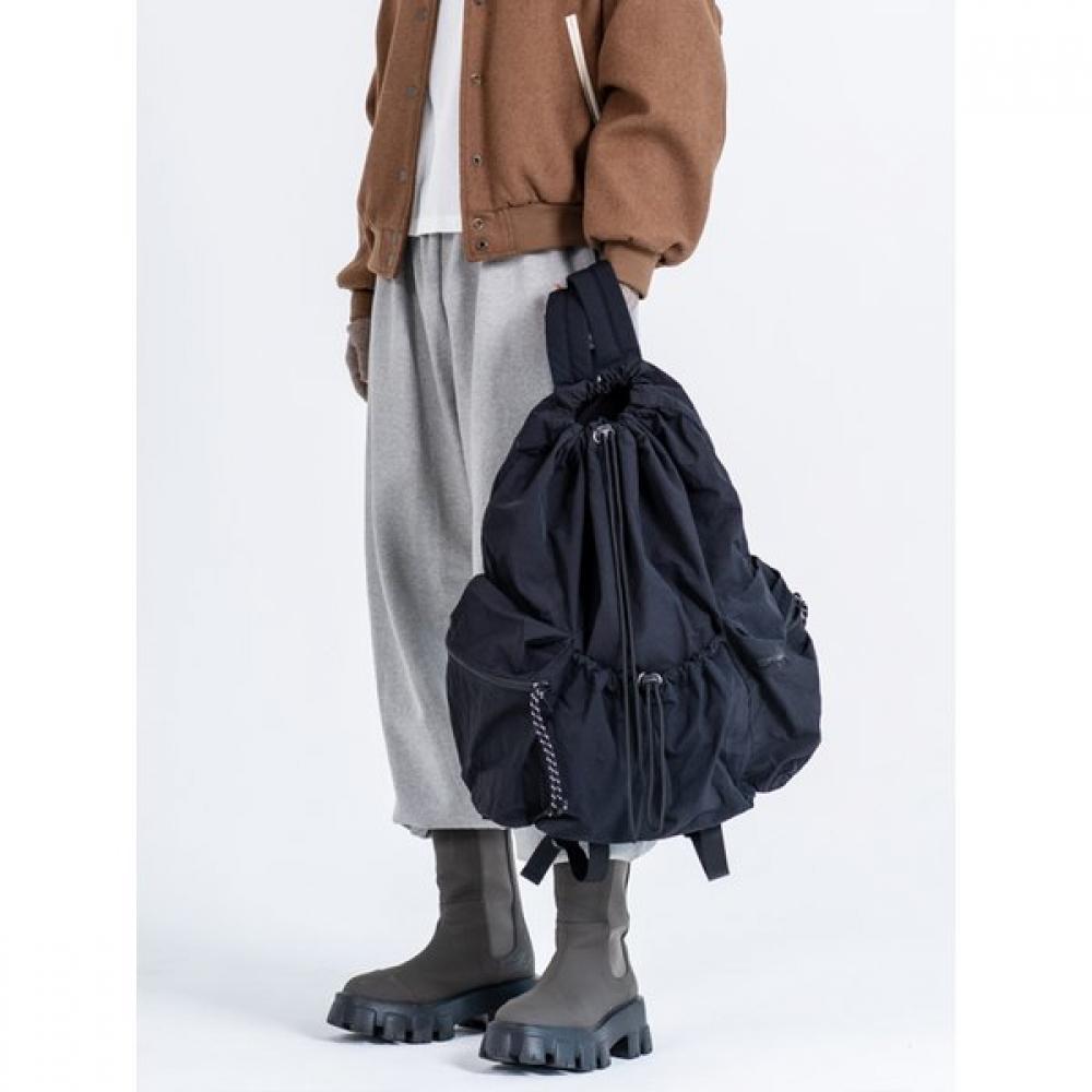 Prends Soin De Toi Drawstring Backpack Nylon Black