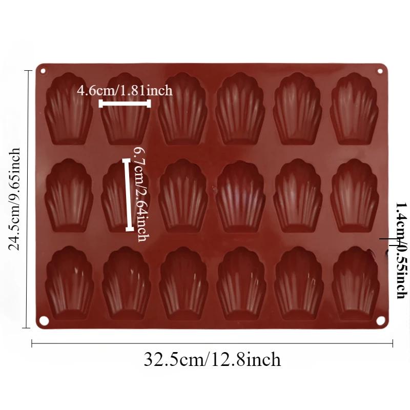Silicone Madeleine Cookie Pan Non-stick Bakeware Food Grade for Making Madeleine Cookies Baking Tools Utensils Accessories
