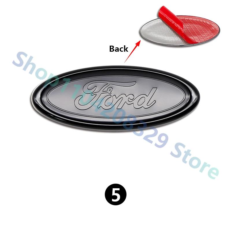 For Ford  MK1 Car Front Rear Trunk Emblem 11.5x4.5cm Cover Sticker for Ford Focus Edge Mondeo Ecosport Ranger Fiesta Fusion Kuga Accessories