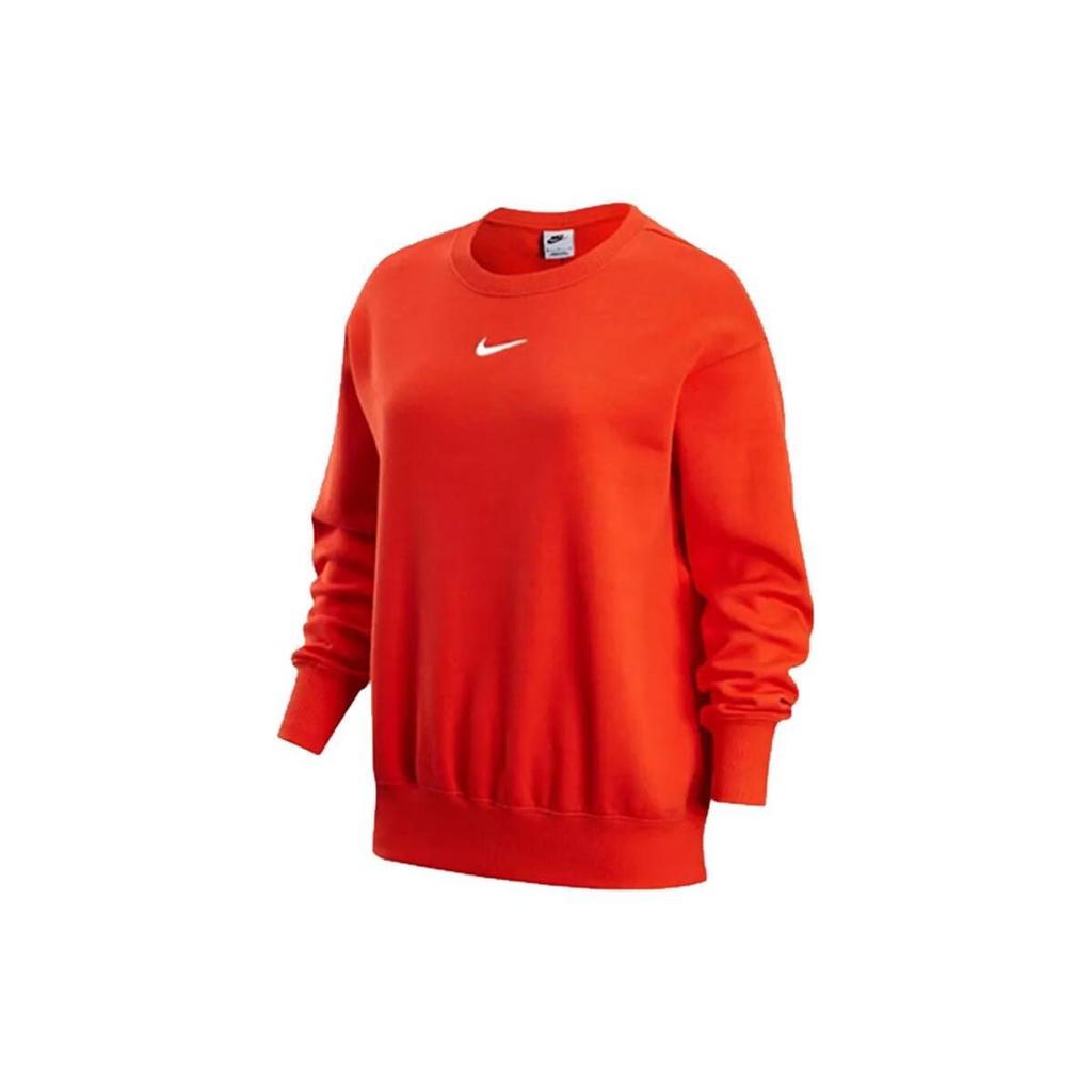 Nike Sweatshirts Women's Red Crew Neck Moderate Regular DQ5734-633