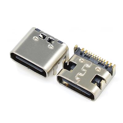 10pcs PCB Board Charging Adapter Female Socket USB 3.1 Type-C Connector Solder Cable Receptacle