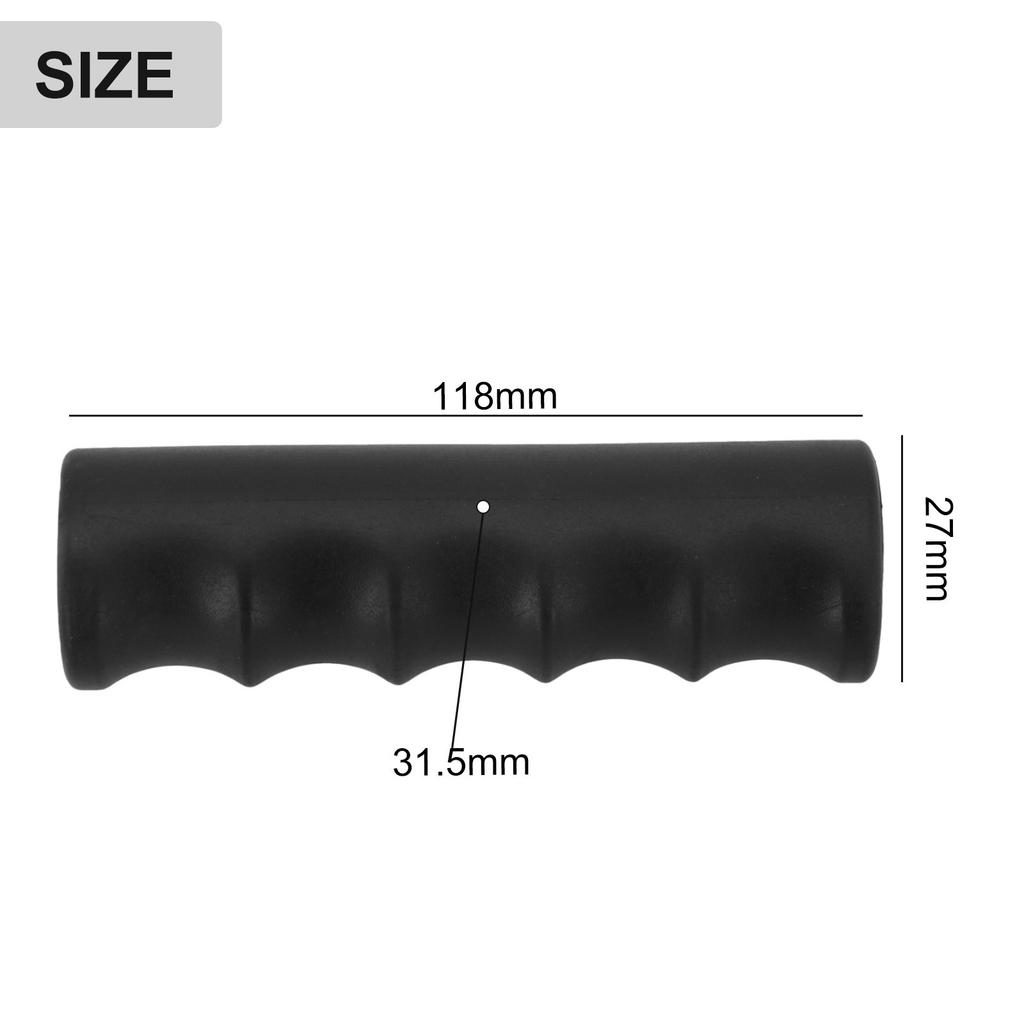 2 PCS Handle Cover Black Plastic Rubber Weatherproof