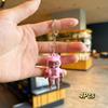 4Pcs  Model Cute Kawaii Baby Doll Keychain Weird But Funky Handmade Black Baby Doll Keychain Funny Pendant Bag Charm