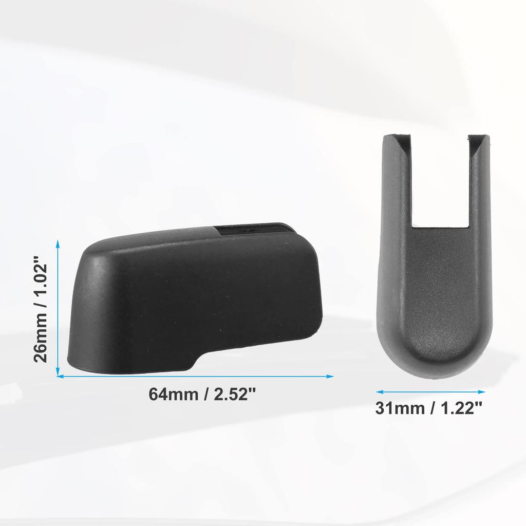 ACROPIX Rear Wiper Arm Nut Cover Cap for Mazda Compatible with CX-3 Black 1pcs