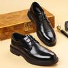 New High-quality Leather Comfortable Oxford Shoes Men's Retro Lace Up Business Elegant Minimalist Business Casual Leather Shoes