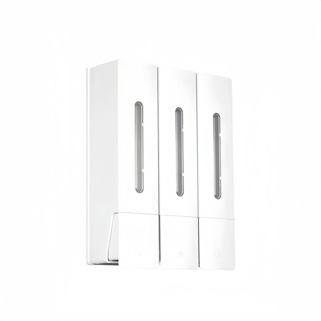 Aesthetic Touch Elegant White Black Wall Mount Soap Dispensing Solution