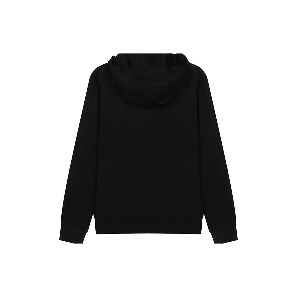 Emporio Armani EA7 Side Sleeve Letter Print Long Sleeve Hooded Sweatshirt Men Sweatshirt Black 8NPM18-PJ05Z-0203