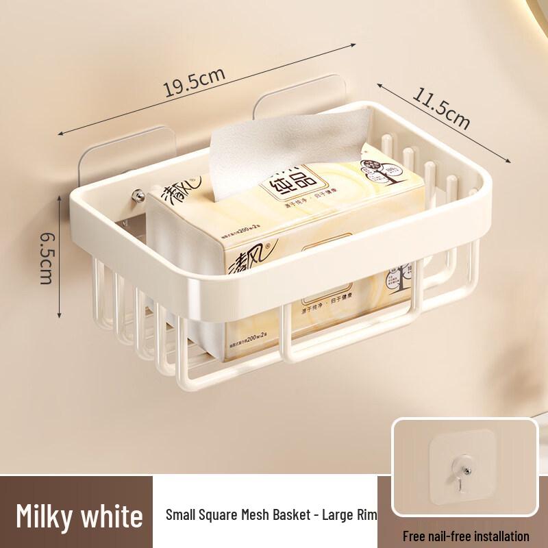 LIEI Punch-Free Suction Cup Toilet Paper Holder