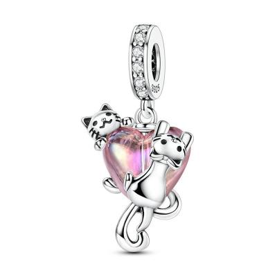 Charm Bead Charms Copper Cute Pets Cat Collection Pendant Charm Bead Charms Fits 3mm Bracelets Necklaces Women Luxury Do It Yourself Jewellery Festiva