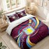 Set Biancheria da Letto 1 Copripiumino 2 Federe Stampa Calcio Aston Villa Camera da Letto Decorazione Casa