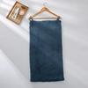 Women's Wearable Polyester-Spandex Coral Fleece Bath Towel - Thickened & Versatile for Summer