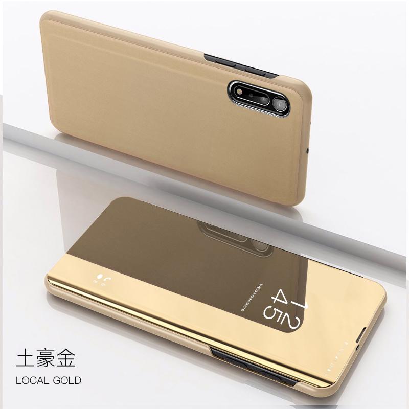 Luxury Mirror Smart Case For Samsung Galaxy Z Fold 2 Leather Magnetic Flip Stand Cover For Samsung Z Fold 2 Phone Case Z Fold 3