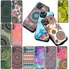 Cover for Xiaomi Redmi Note 12 11 10 A3 Pro 10A 10C 12C Note12 5G 4G Casing Phone Case Floral Paisley Mandala flower texture