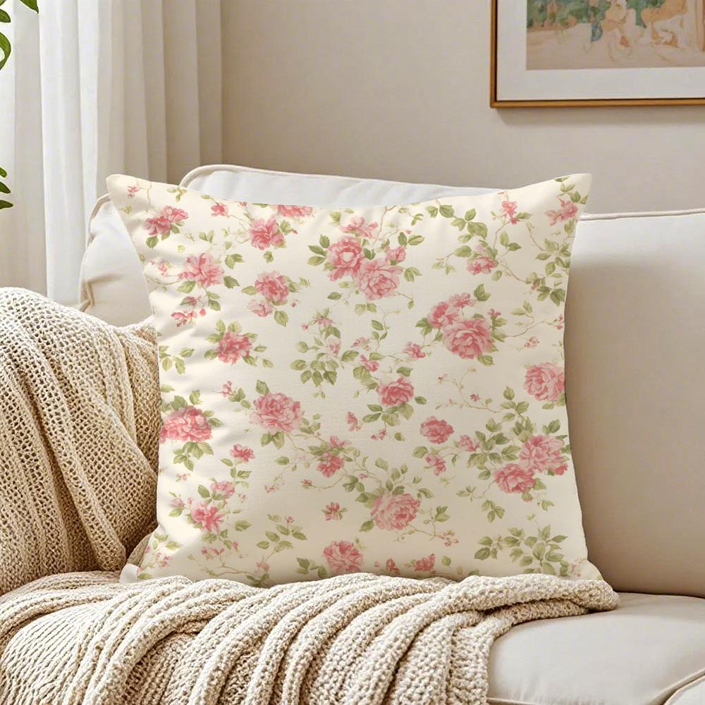 Frische Blumen Elegant Und Schön Einfache Kissenhülle Kissenbezug Milbenschutz Wohnzimmer Sofa Dekor Kissen Zimmer