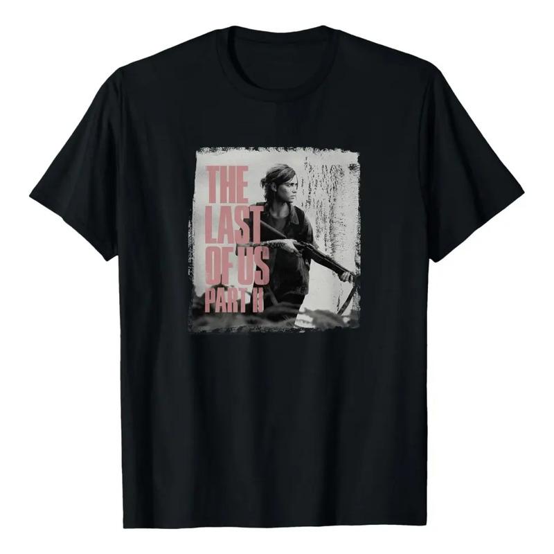 Camiseta The Last Of Us_ Ellie & Rifle Con Cuello Redondo, N S