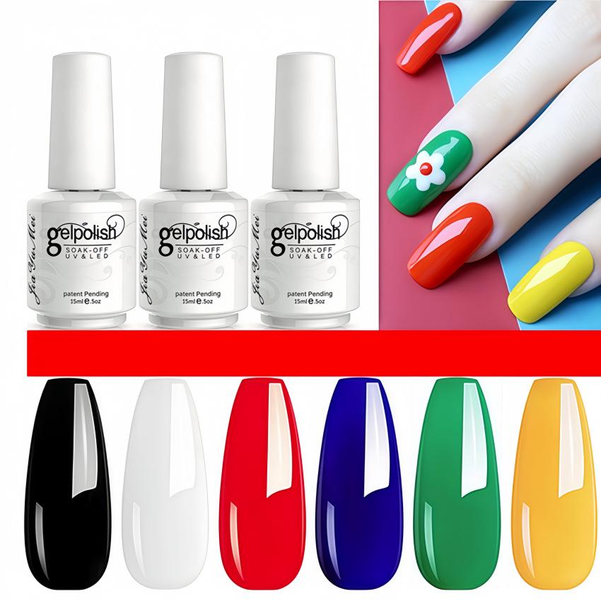 Koudan Long-lasting Gel Nail Polish Set - Firm Base & Top Coat