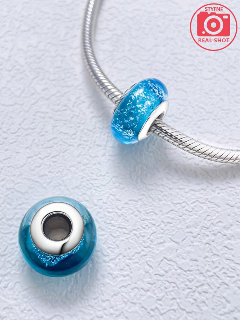 Charms Plata Colorful Starlight Points Beads Charm Copper Plated Fit Charms Original Bracelet For Jewelry Making Diy Charm