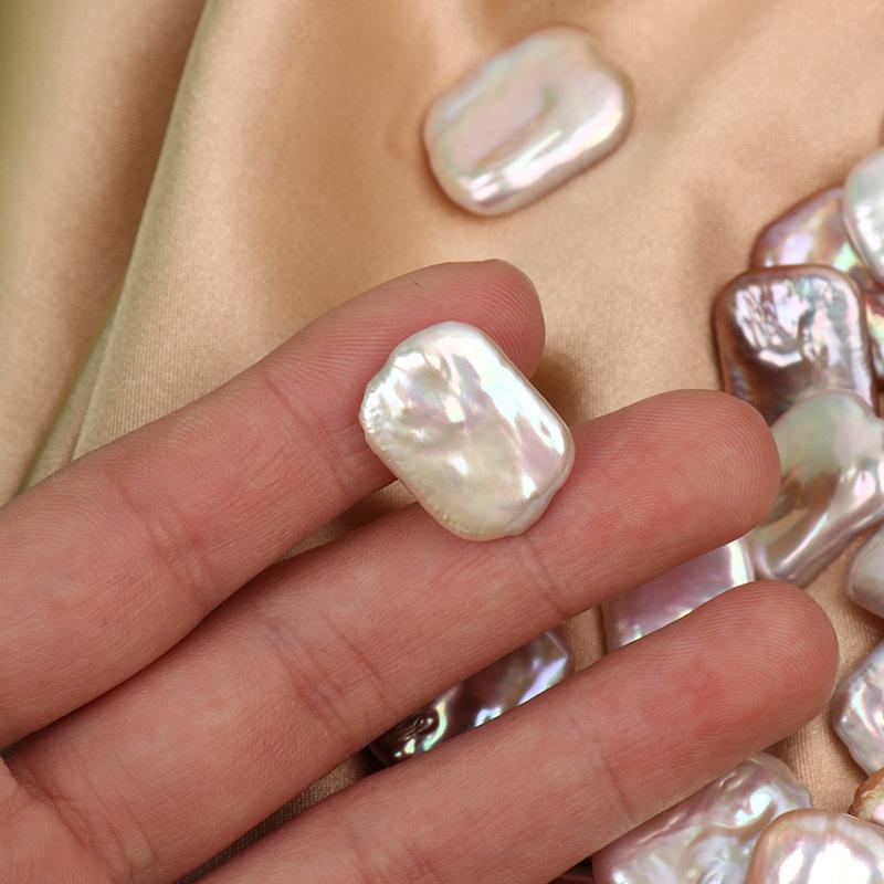 Strong Light Natural Pearl Baroque Square Pearl Loose Bead Bare Bead DIY Earrings Necklace Accessories Spot Batch
