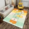 Rainbow Hopscotch Carpet for Kids Suitable for use as an anti-slip game mat for living room and bedroom sofas